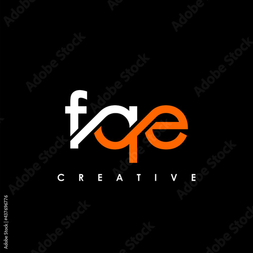 FQE Letter Initial Logo Design Template Vector Illustration