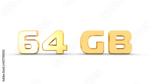 Yellow or gold 3D text 