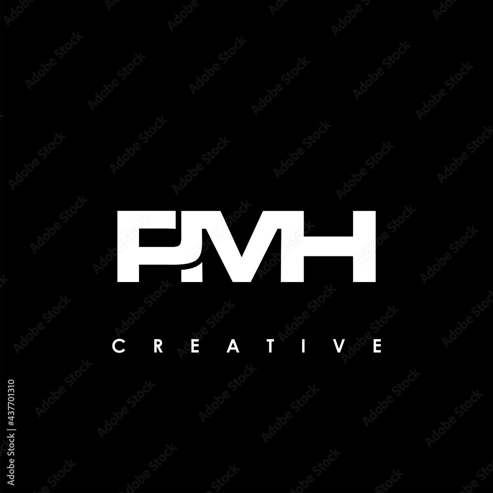 PMH Letter Initial Logo Design Template Vector Illustration