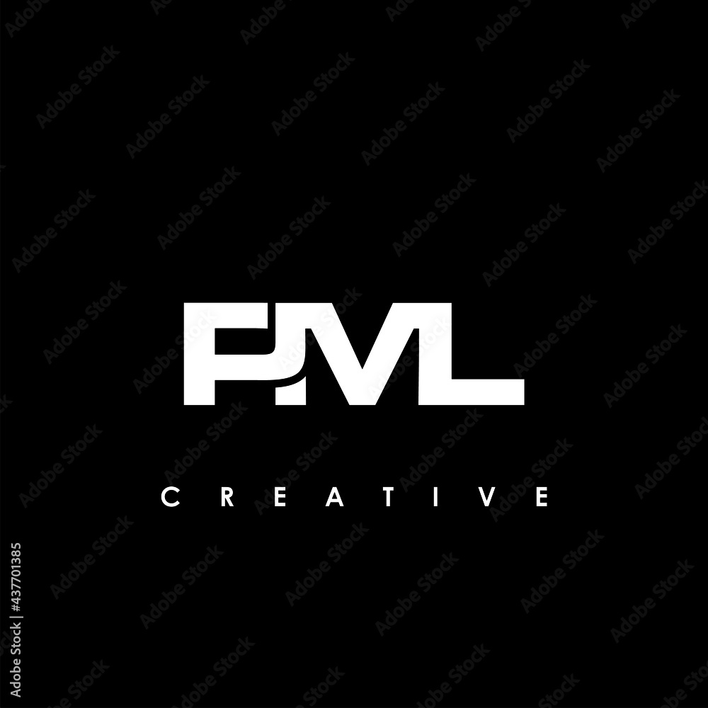 PML Letter Initial Logo Design Template Vector Illustration