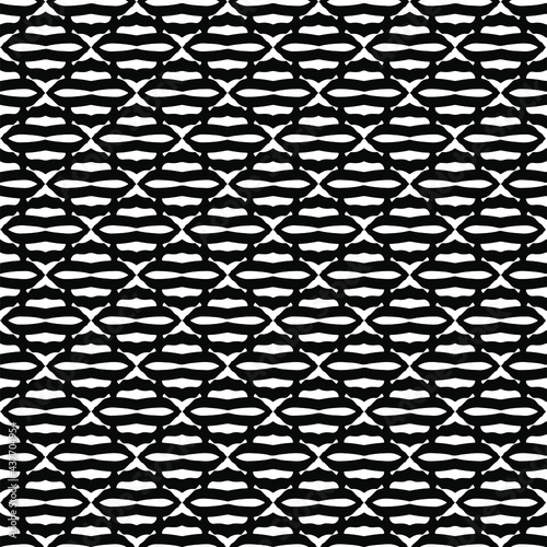 vector seamless pattern with triangular elements. abstract ornament for wallpapers and backgrounds. Black and white colors.
