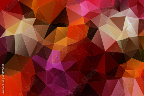 Colorful abstract geometric background with triangular polygons  low poly .