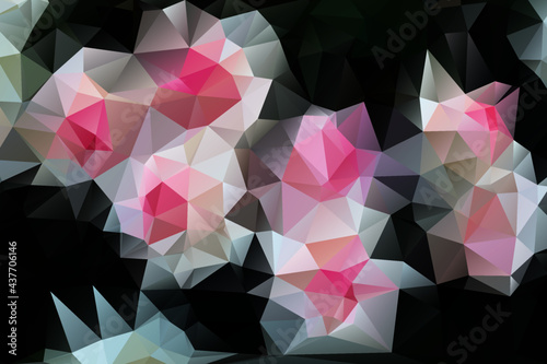 Colorful abstract geometric background with triangular polygons (low poly).