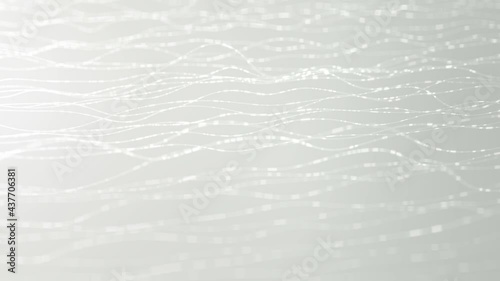 lines threads particles white background