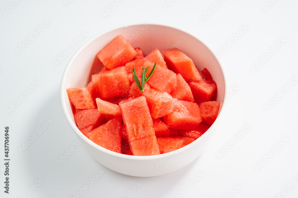 Red watermelon, watermelon slice, fresh fruit