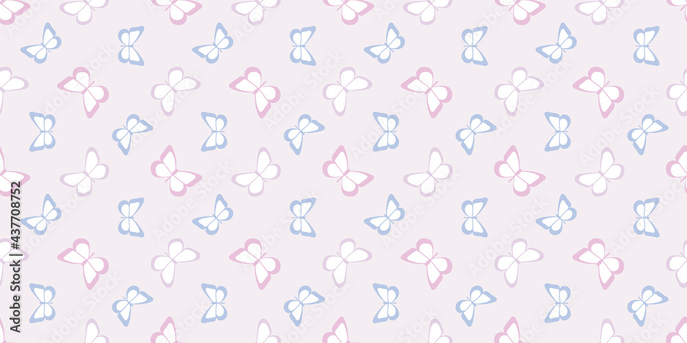 Butterfly seamless repeat pattern background Butterfly seamless repeat pattern background