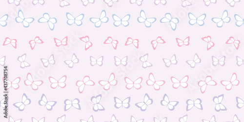 Butterfly seamless repeat pattern background