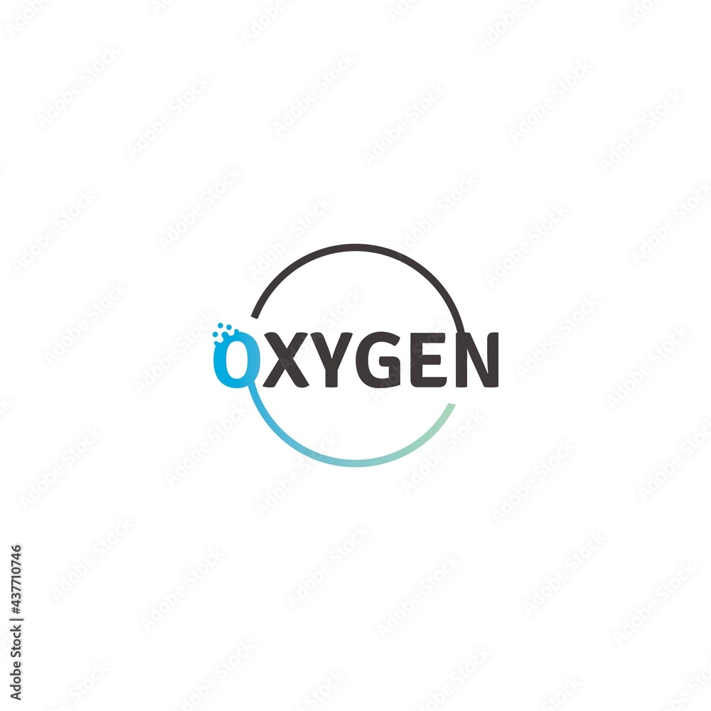 cool oxygen vector logo design cool oxygen vector logo design