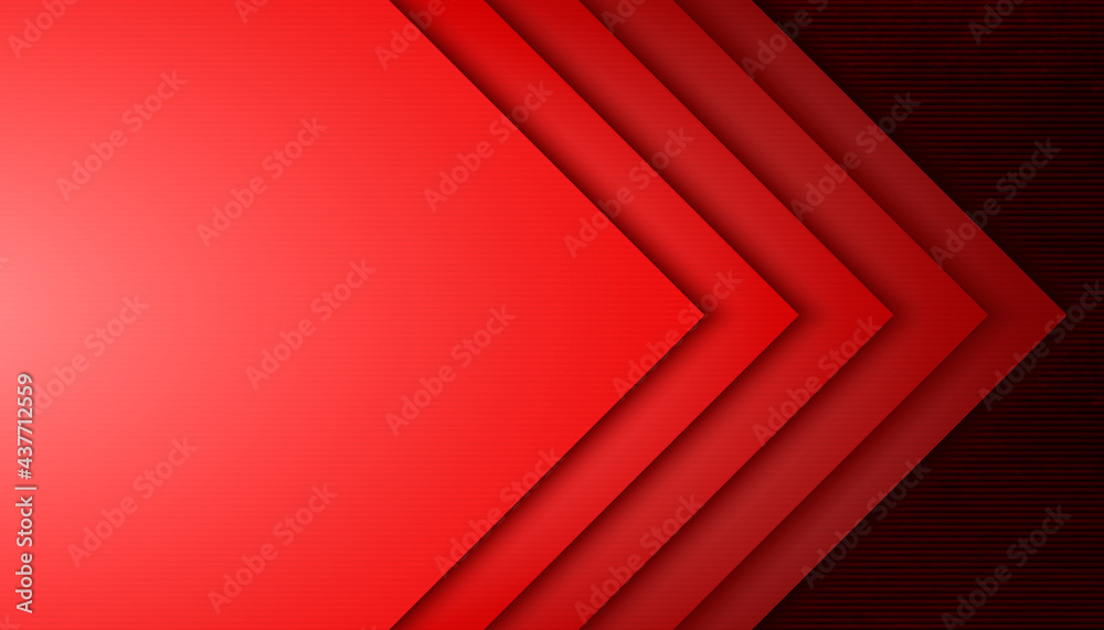 Obraz premium Abstract vector dark red arrow background.