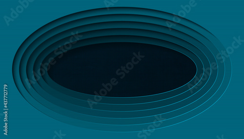 Dark blue oval textured background. 