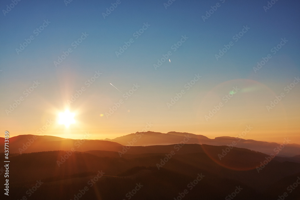 sunrise in the mountains sunrise in the mountains