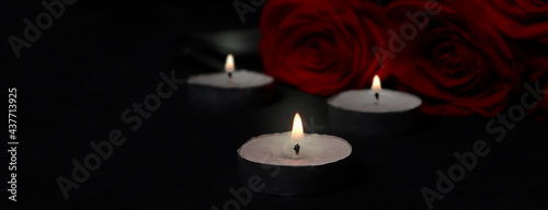 Photography The concept of mourning, mourning, death from disease, funeral