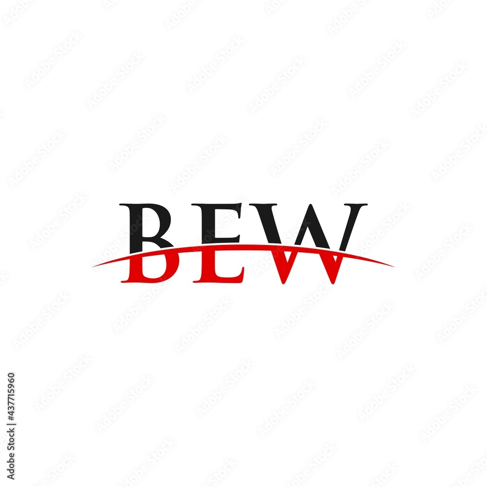 BEW swoosh horizon initials, letter corporate logo designs inspiration