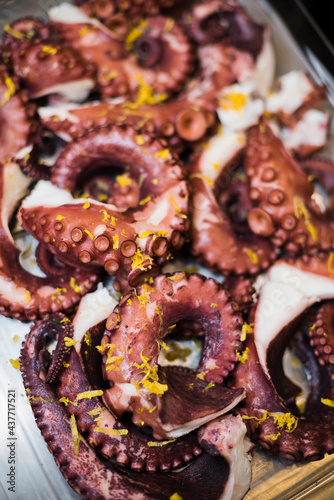Fototapeta Naklejka Na Ścianę i Meble -  octopus on a grill