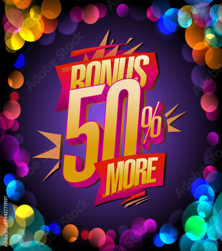 Bonus 50% more vector poster design