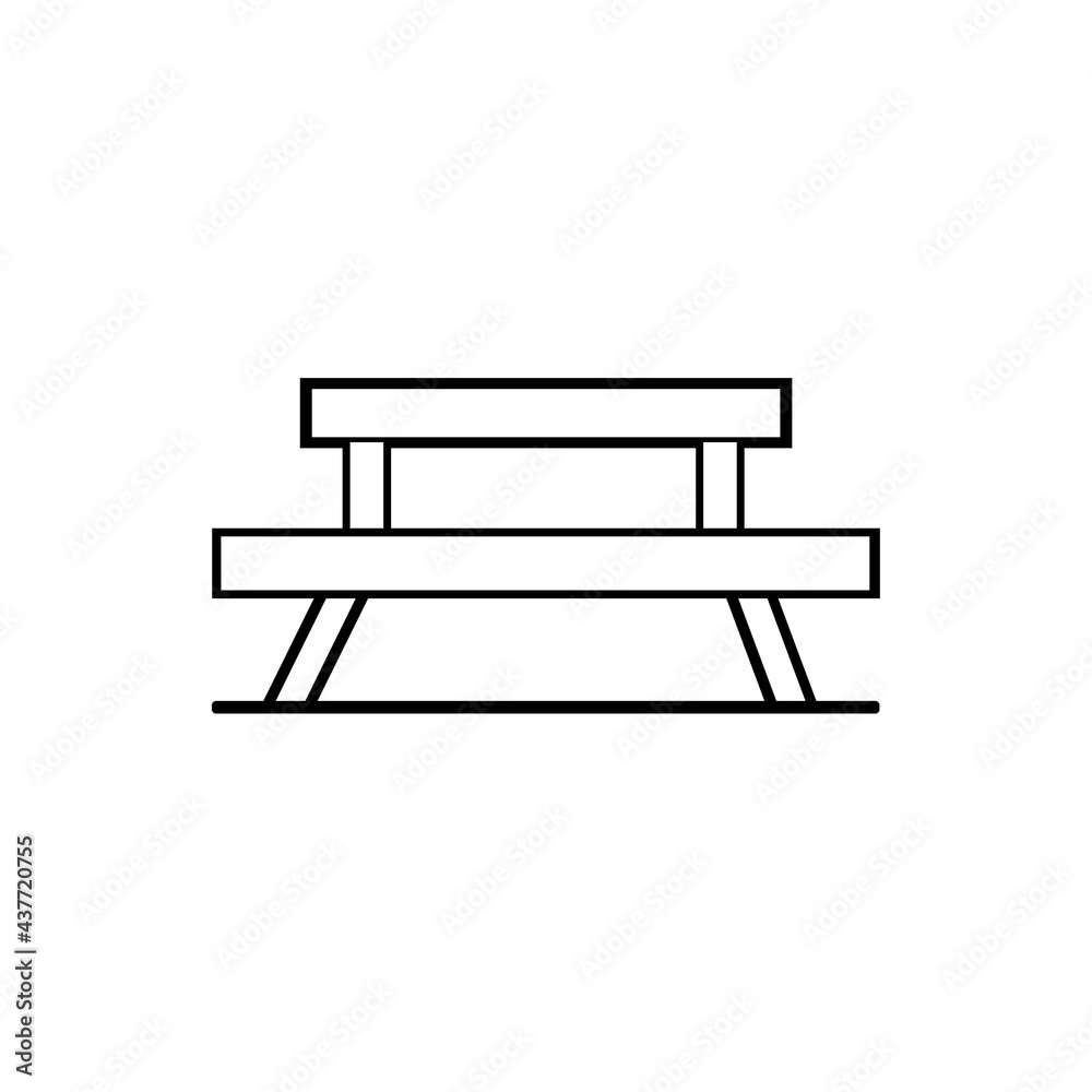 park bench icon template color editable. benches symbol vector design park bench icon template color editable. benches symbol vector design