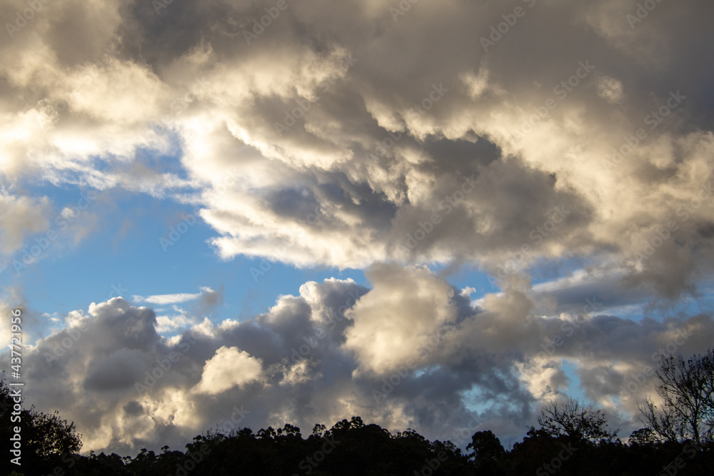 Moody and threatening cloudscape over the Garden Route in South Africa Moody and threatening cloudscape over the Garden Route in South Africa