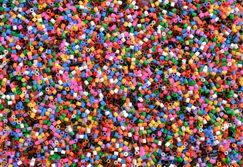 Small Colorful Polysterene balls background 