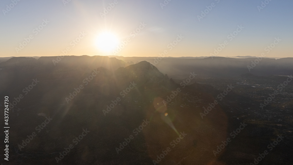sunrise over desert sunrise over desert