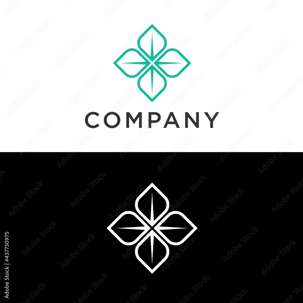 Simple Line art leaf which an abstract which is also similar to a leaf of a tree Simple Line art leaf which an abstract which is also similar to a leaf of a tree