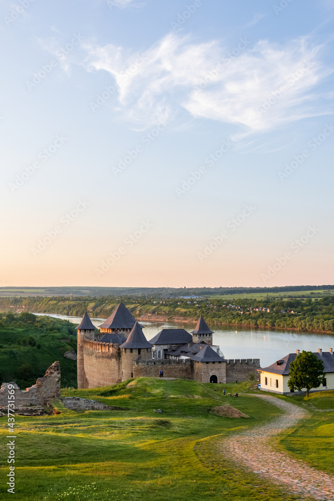 The Khotyn Fortress is a fortification complex located on the right bank of the Dniester River in Khotyn, Chernivtsi Oblast of western Ukraine.