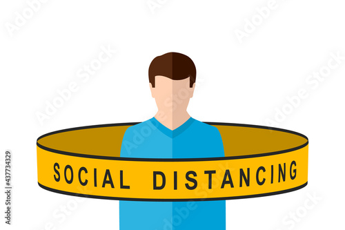 Social distancing concept