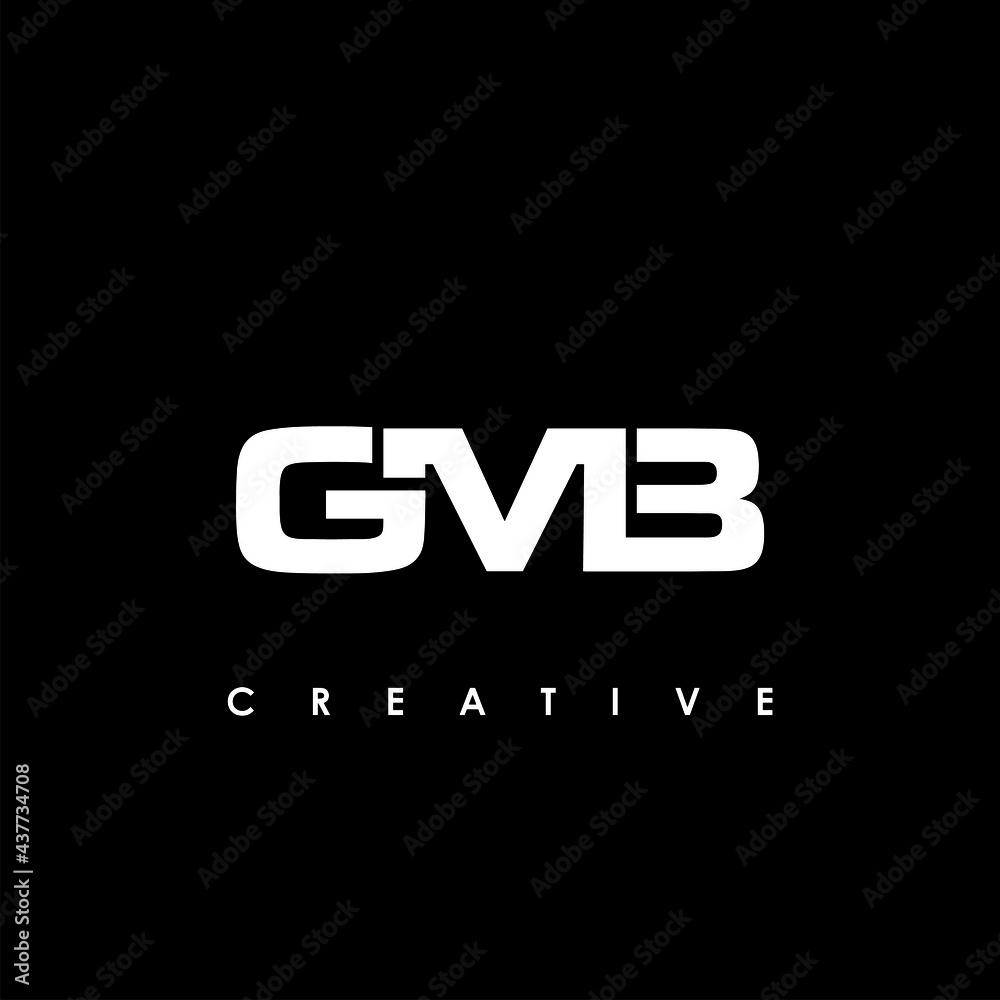 GMB Letter Initial Logo Design Template Vector Illustration