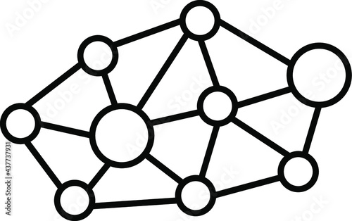 Ecosystem icon vector