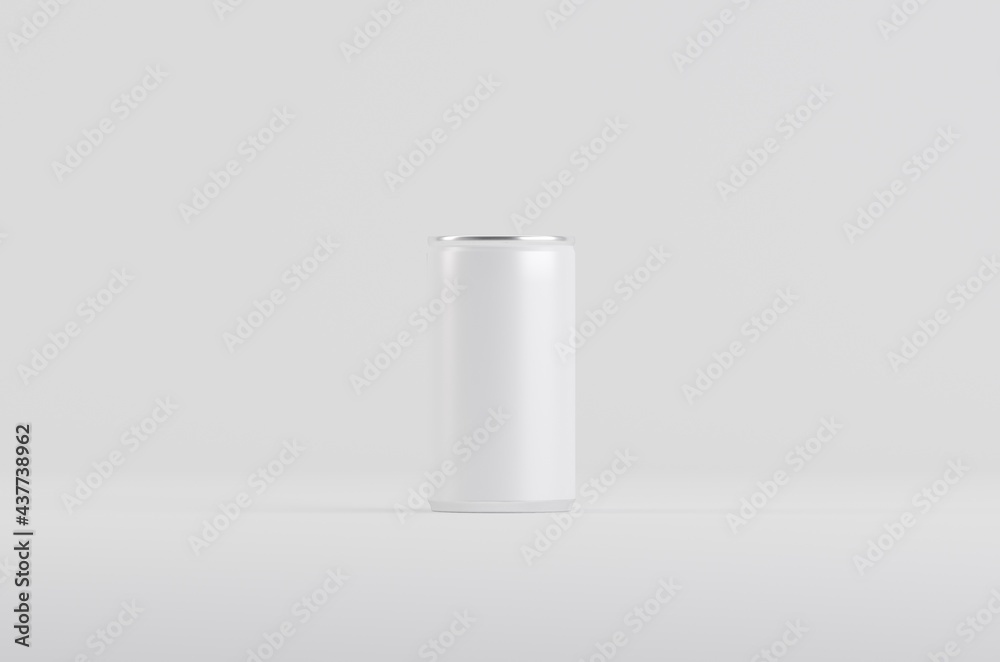 Aluminium White Soda Beer Can Mockup 3D Illustration Aluminium White Soda Beer Can Mockup 3D Illustration