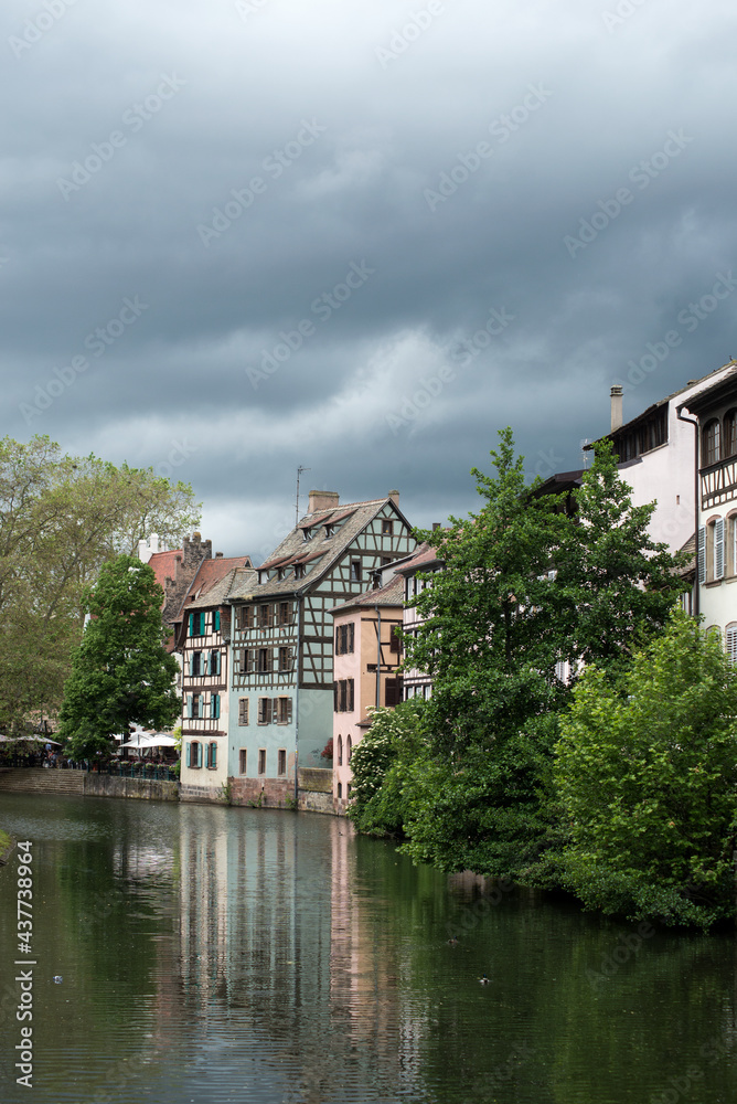 View of the little france quarter in Strasbourg - France