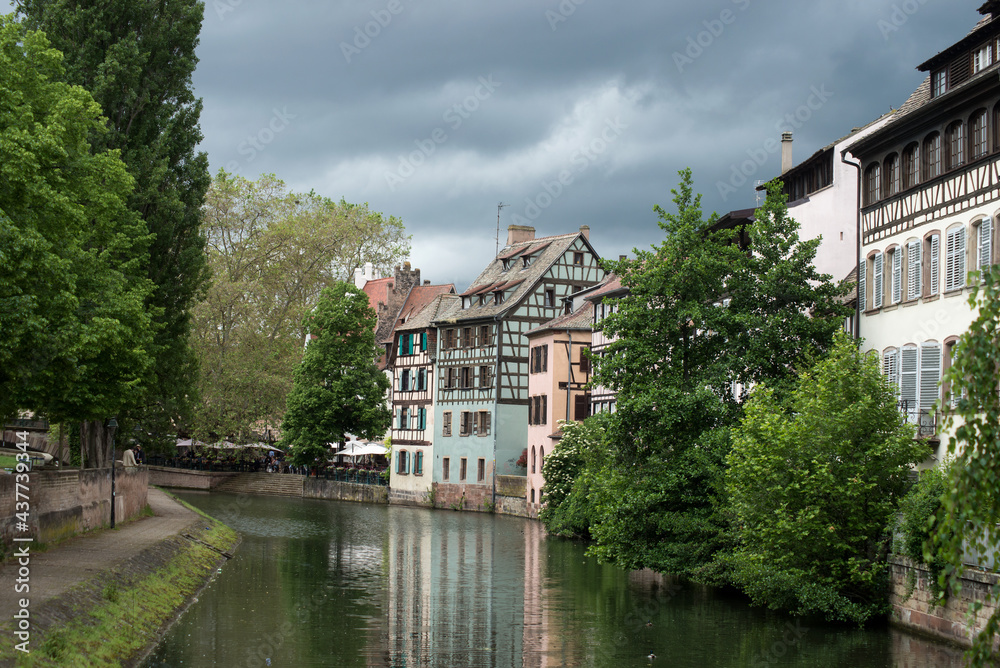 View of the little france quarter in Strasbourg - France