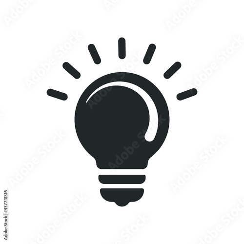 idea, light, bulb, creative icon