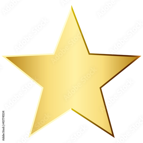 golden star - vector