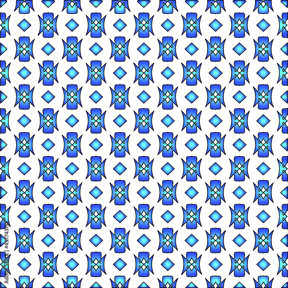 Geometric vector pattern with azure and blue gradient. simple ornament for wallpapers and backgrounds. Geometric vector pattern with azure and blue gradient. simple ornament for wallpapers and backgrounds.