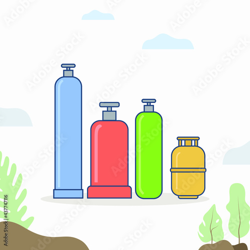 gas cylinder LPG tank petroleum gas container fuel fire oxygen cylinder medical cylinder 