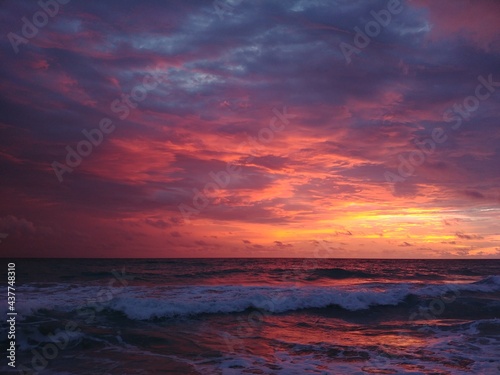 A sunrise on the Atlantic ocean, Florida
