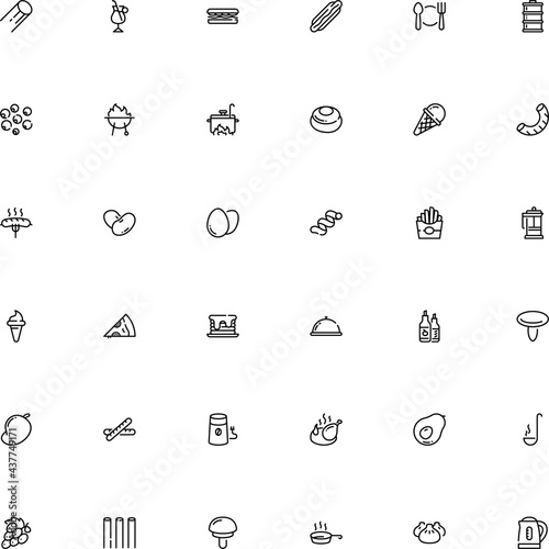 icon vector icon set such as: asia, cannelloni pasta shape, kidney, riccioli, mayonnaise, metallic, squeeze, crust, juice, cloche, boiled, tray, signal, horn, mill, cartoon, booze, pizzeria, vineyard
