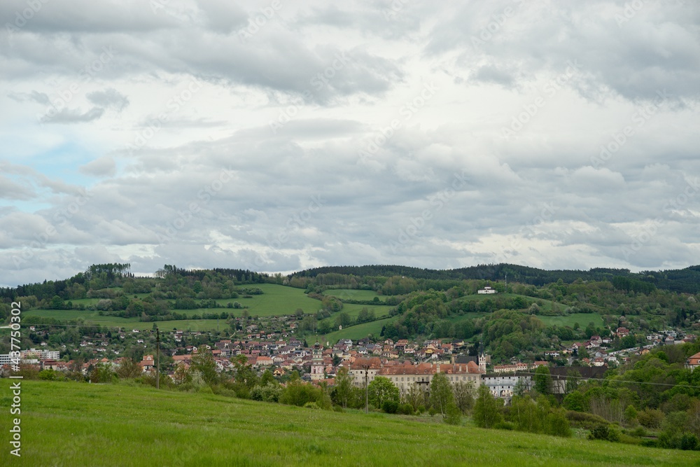 landscape with village