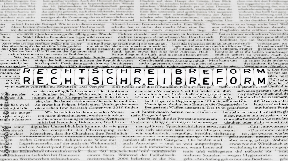 Obraz premium Rechtschreibreform