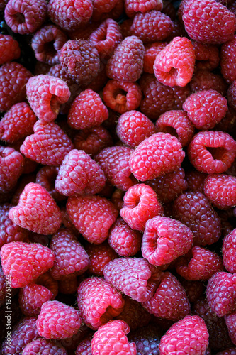 Raspberries. Raspberry background. Ripe raspberries.