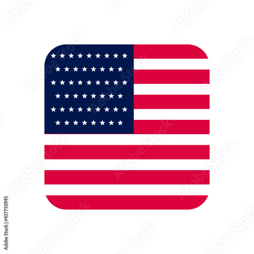 usa flag square