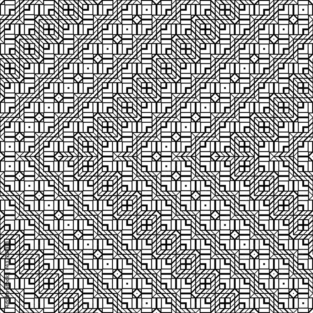 Design seamless monochrome zigzag pattern Design seamless monochrome zigzag pattern