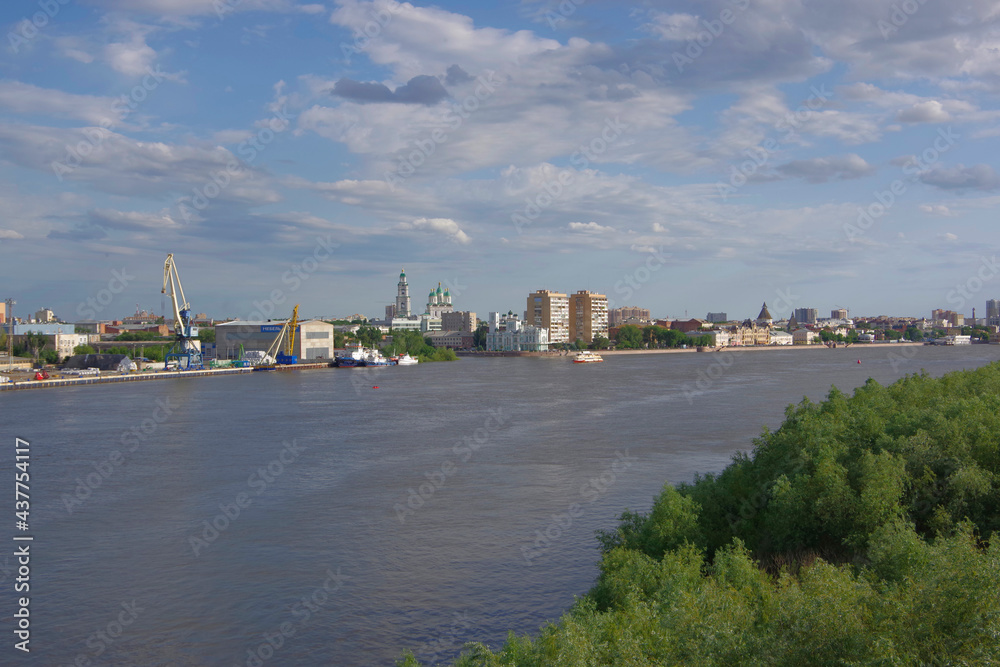 Naklejka premium Russia, Astrakhan. 05/06/21. A city on the Volga river.