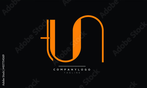 TUN initials monogram letter text alphabet logo design