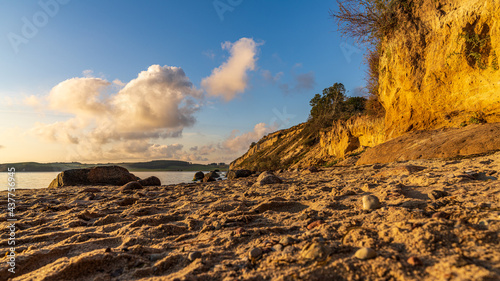 Fototapeta Naklejka Na Ścianę i Meble -  The Baltic Sea Coast with the beach and cliffs in Klein Zicker, Mecklenburg-Western Pomerania, Germany