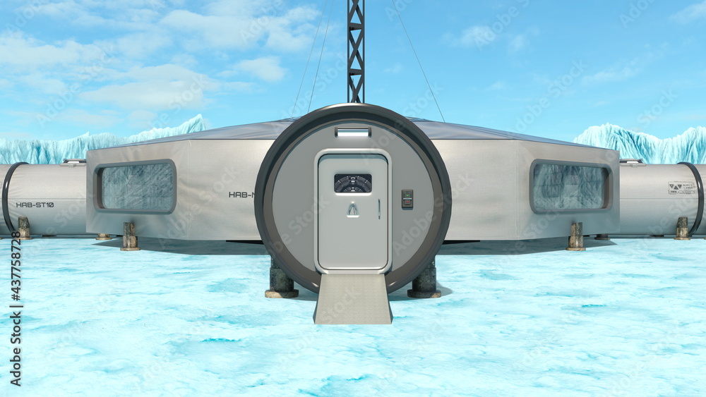 Obraz premium 宇宙船内部