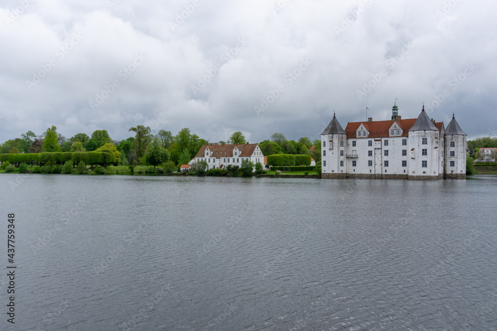 view of the Gluecksburg castle in northern Germany