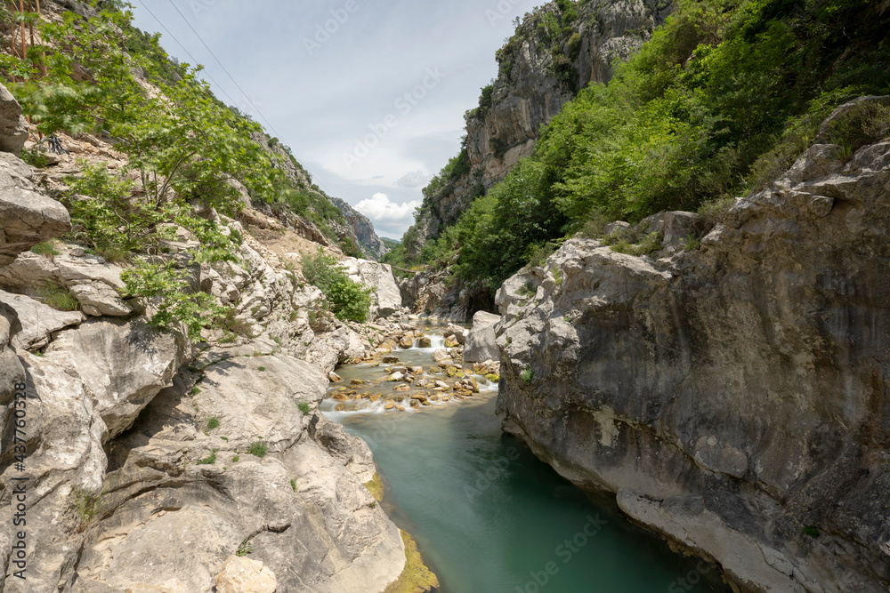 wild rivers canyon in Albania, Bovilla lake wild rivers canyon in Albania, Bovilla lake