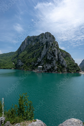 Albania, Bovilla reservoir lake watershed dam © Elton Xhafkollari