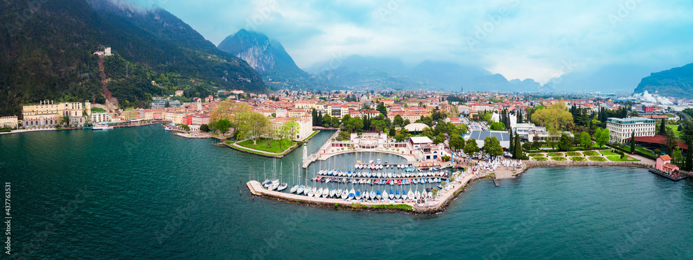 Riva del Garda town, Italy